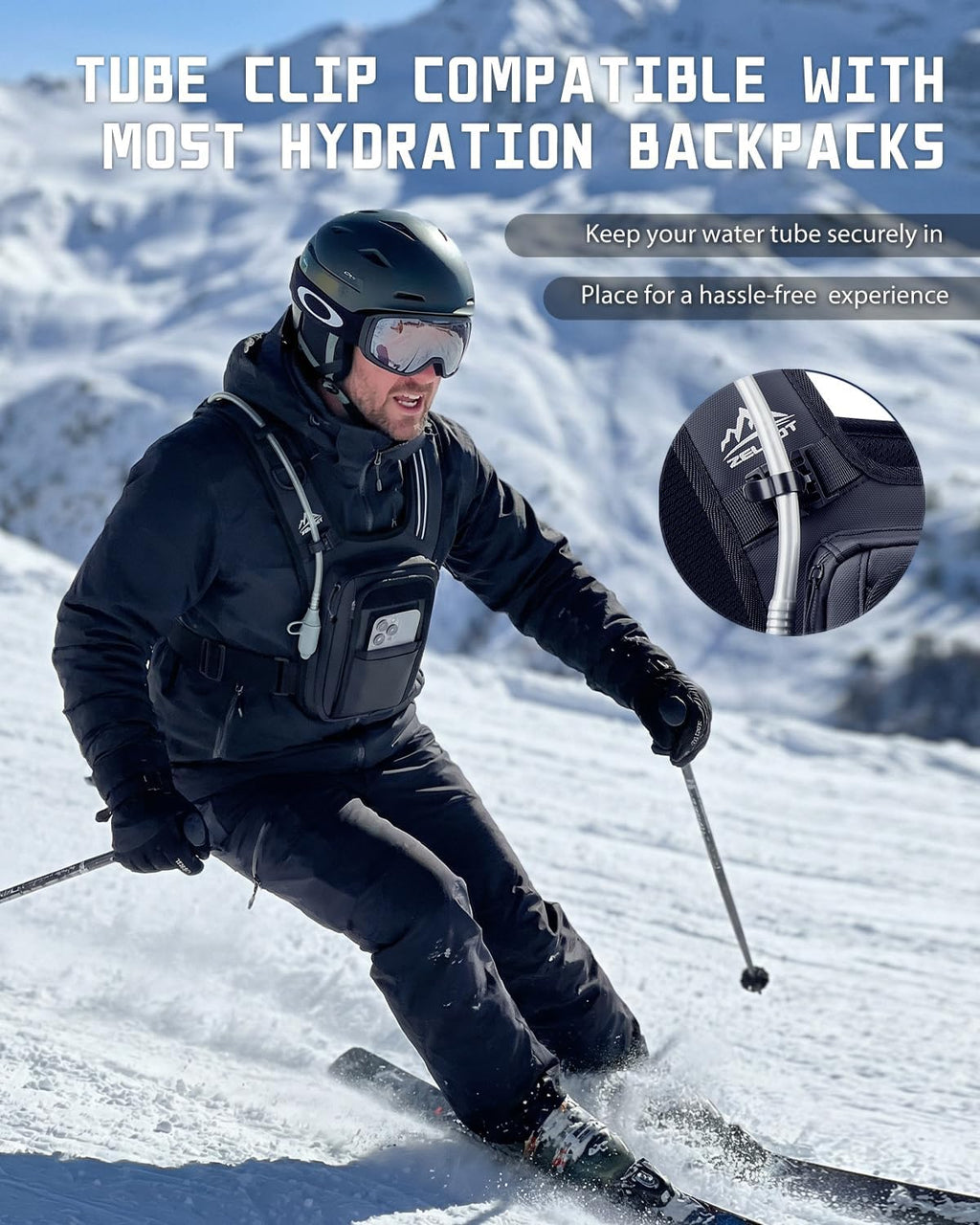Zelvot 2L-3L Hydration Bladder Kit, 6 in1 Water Bladder with Cleaning Kit