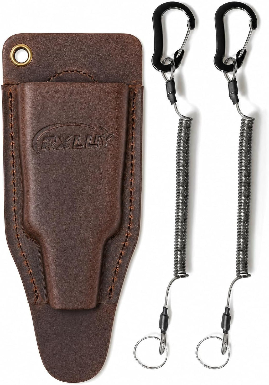 Fishing Pliers Holster with Retractable Lanyard (Camel)