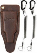Fishing Pliers Holster with Retractable Lanyard (Camel)