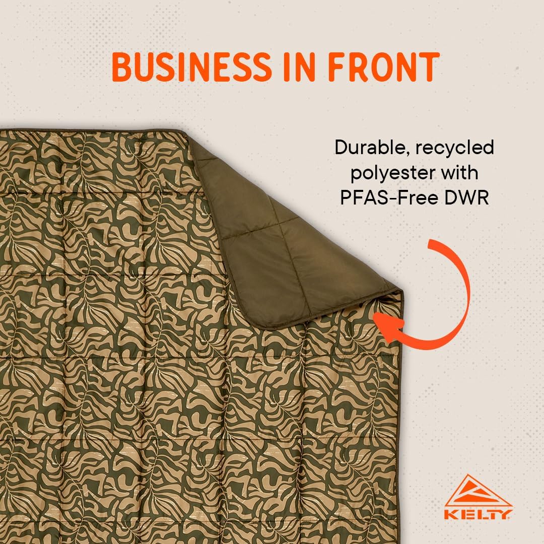 Kelty | Bestie Blanket Fern - Compact, Versatile Large 1P Camp Blanket - Twin