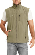 Flygo Mens Summer Lightweight Outdoor Vest Casual Utility Travel Work Fishing Hiking Photo Vest with Pockets