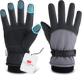 Fratres Winter Ski Gloves for Men and Women,Windproof Cold Weather Thermal with Touchscreen Fingers for Outdoor Sports