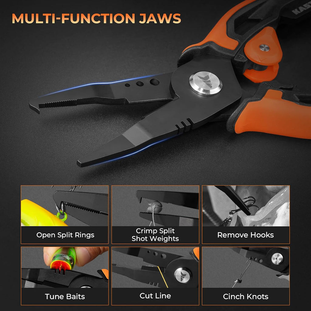 KastKing AeroVice 7.5” Fishing Pliers, Saltwater Resistant Fishing Gear