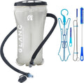 GLANC Hydration Bladder - 2L Water Bladder with Cleaning Kit for Outdoor Hiking Backpack, BPA Free Leakproof Water Reservoir for Hydration Pack, Insulated Hose & High Flow Bite Valve