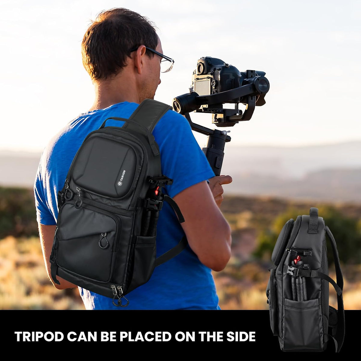TARION Camera Sling Bag Compact Photography Shoulder Bag, Black TR-S