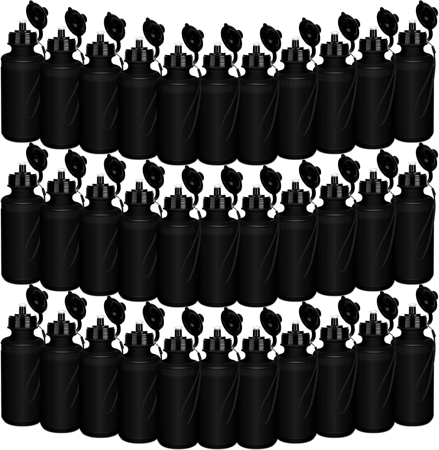 Ziliny 72 Plastic Sports Water Bottles Bulk for Kids 20 Oz