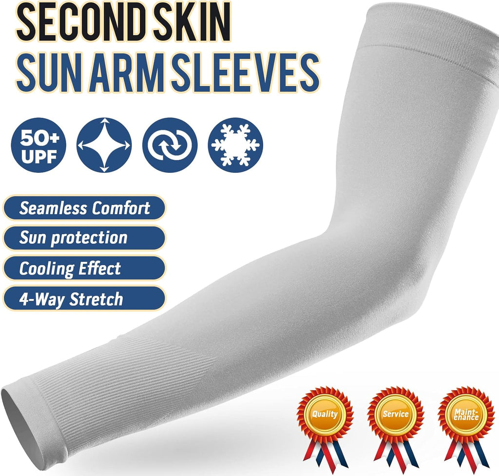GOUNOD Arm Sleeves for Men Women, UPF 50+ Cooling Sun Protection Sleeves