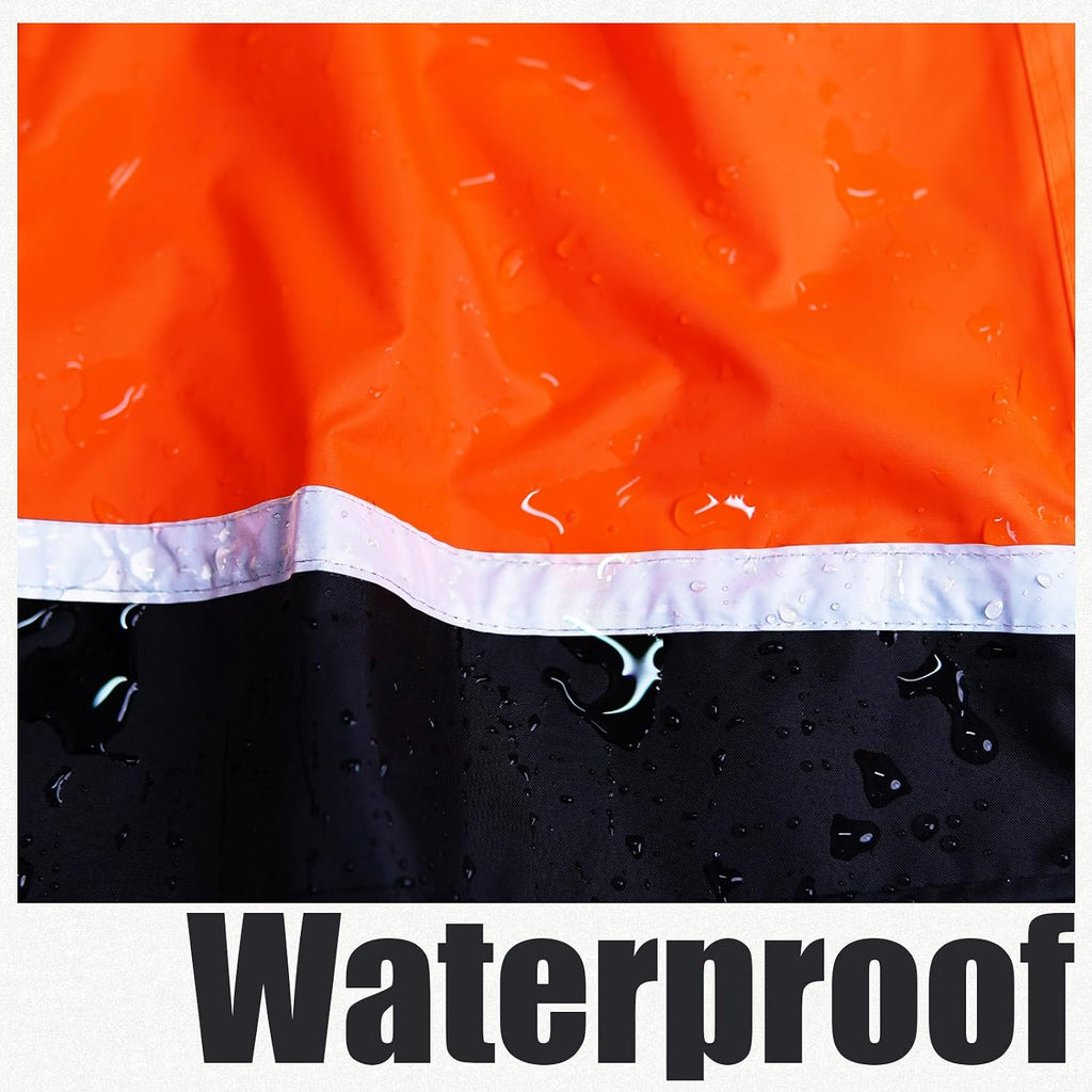 RainRider Waterproof Breathable Suits for Men - Durable Oxford Rain Jacket Coat With Pants