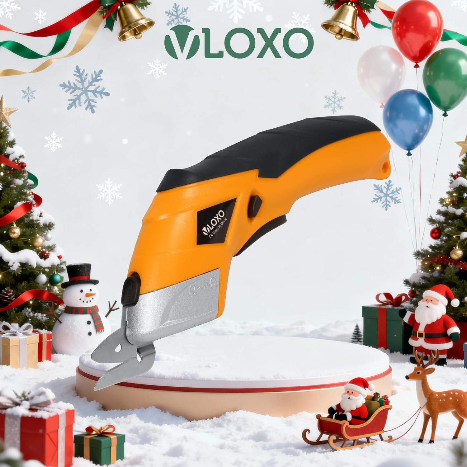 VLOXO Electric Scissors 10000RPM Electric Box Cutter for Cardboard