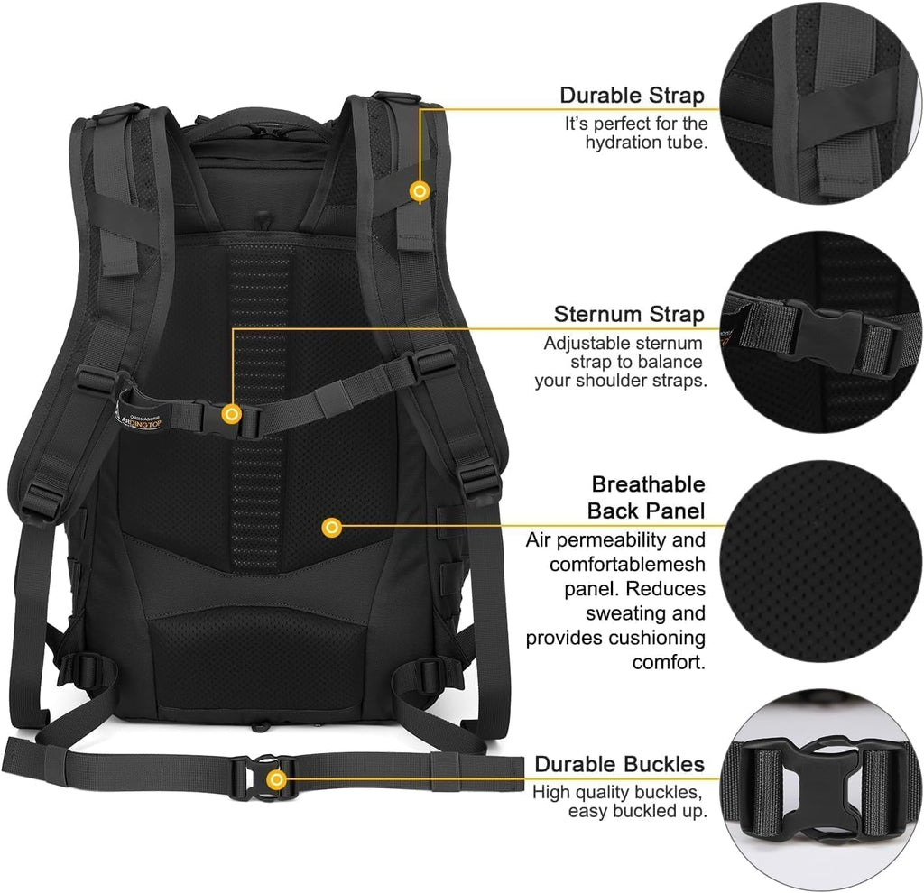 Mardingtop 30L Molle Military Backpack, Tactical Backpack for Men, Cordura Backpack for Hiking,Camping,Trekking