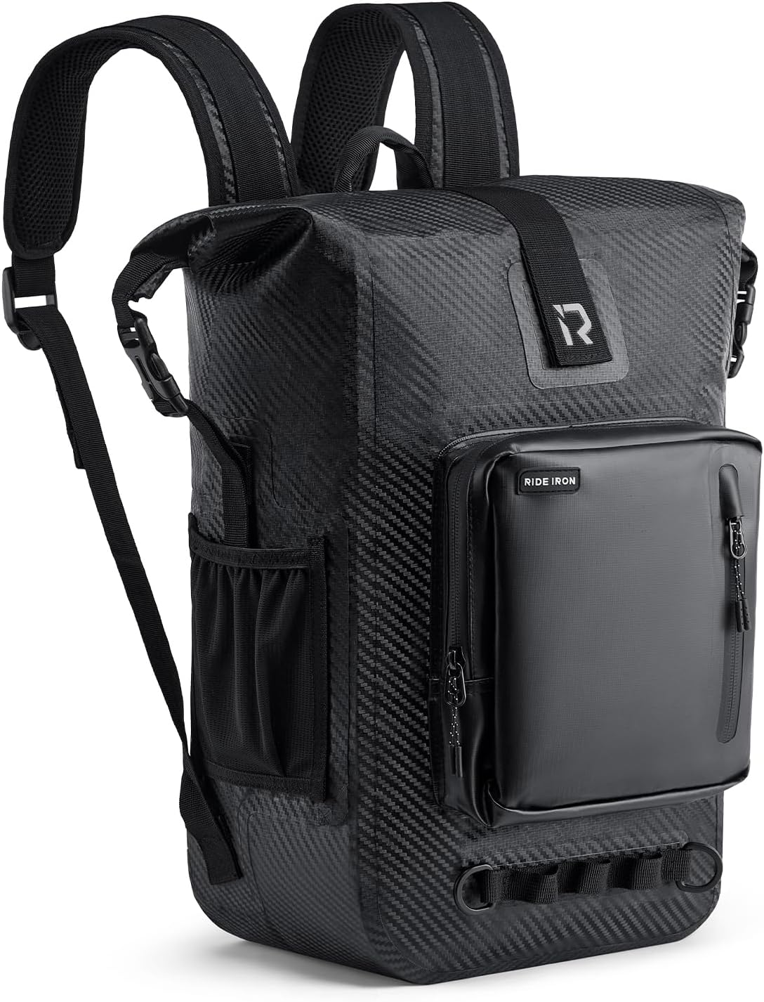 RIDEIRON Waterproof Backpack, Motorcycle Dry Bag with Roll Top Closure 35L