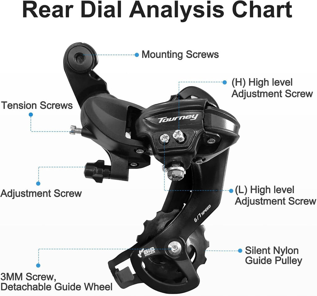Tourney Rear Derailleur RD-TY300 6/7 Speed Derailleur Direct Mount