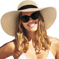 FURTALK Womens Sun Straw Hat Wide Brim Floppy Summer Beach Hats for Women