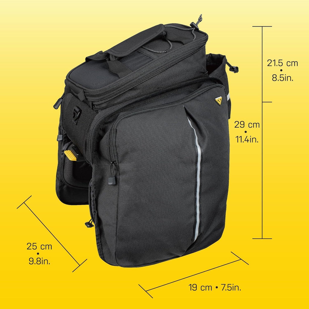 Topeak MTX TrunkBag - Rear Bicycle Bag - Spacious Storage and Easy Mounting