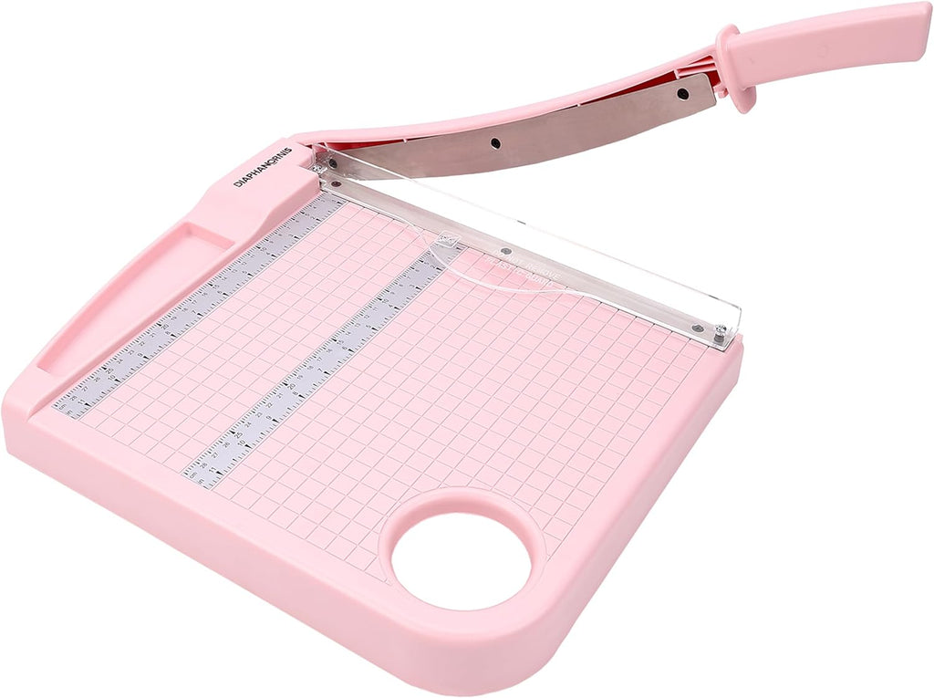 12" Paper Cutter, Precision Cut with Safety Protection and Blade Lock, 12 Sheets Capacity, Great for Cardstock, Cardboard, Photo, Vinyl, Crafts, Scrapbook (Grey)