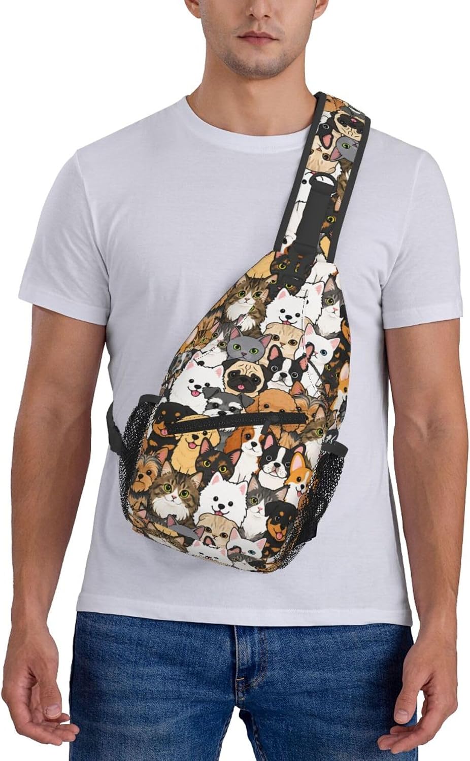 Sling Backpack Unisex Crossbody Chest Bag Shoulder Chest Bag For Women Men Hiking Travel
