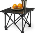 Amazon Basics Folding Camping Table, Made of Alloy Steel and Aluminum, Small, 15.7 x 16.1 x 11 Inches, 4.4 lbs, Black