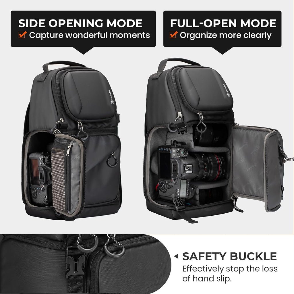 TARION Camera Sling Bag Compact Photography Shoulder Bag, Black TR-S