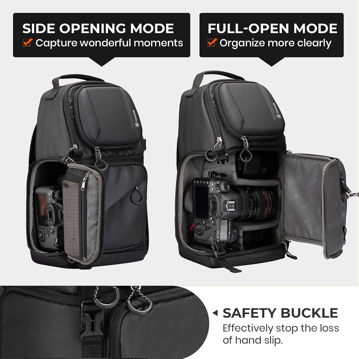 TARION Camera Sling Bag Compact Photography Shoulder Bag, Black TR-S