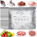 Reusable Aluminum Foil Sealable Storage Bags,Seafood Meat Self-sealing Freezer Bags,Aluminum foil sealable bags with labels and zippersmade,suitable for kitchen food storage and freezable(20pcs,Large)