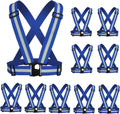 Reflective Vest, High Visibility Safety Vest Straps Reflective Gear for Night Running Walking Cycling for Men Women Kids