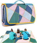 DanCoom Picnic Blanket, Foldable Waterproof Sand Mat, Extra Large Picnic Blanket Outdoor Picnic Mat Beach Blanket for Park Grass Camping Hiking Travel Family Concerts