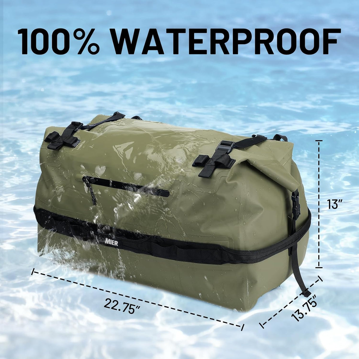 MIER Large Waterproof Duffel Bag - 60L/80L Dry Bag Backpack