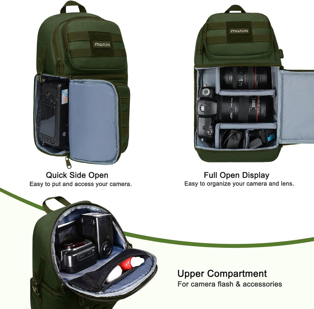MOSISO Camera Sling Bag, Tactical Camera Crossbody Bag Case Photography