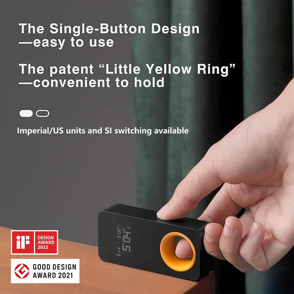HOTO Pocket-Size Laser Measuring Tool, EDC Gadget Birthday Gift for Men Dad