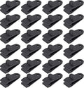 Jiozermi 24 Pcs Tarp Clips for Secures Outdoor Camping, Black