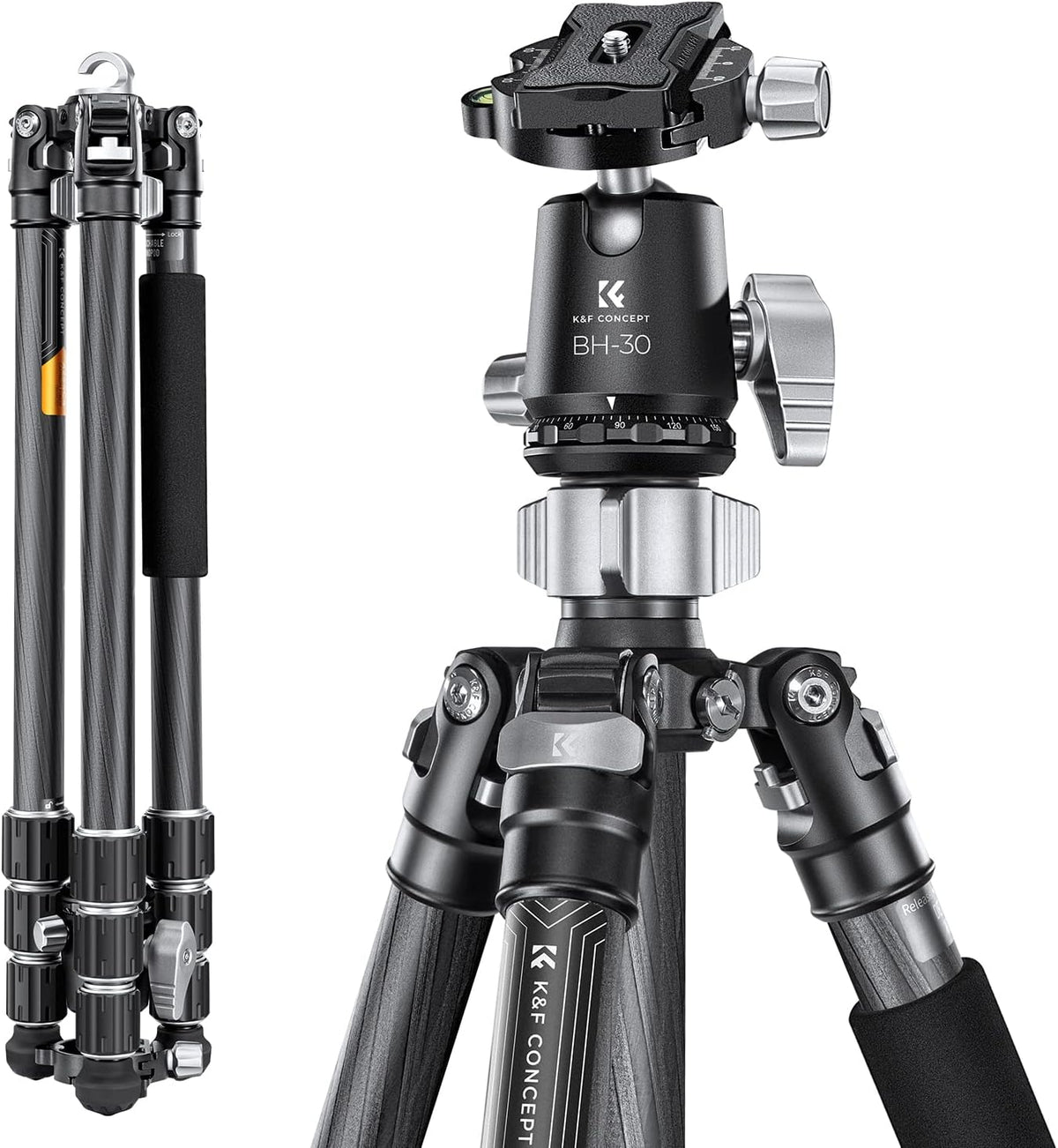 K&F Concept X-Series 68" Carbon Fiber Camera Tripod