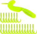 Curly Style Tail Worms Fishing Lures – Realistic Wavy Tail Soft Bait Grub Swimbaits for Saltwater & Freshwater Fishing, Available in 4 Inch & 6 Inch, Perfect for Bass, Trout, Crappie, & More