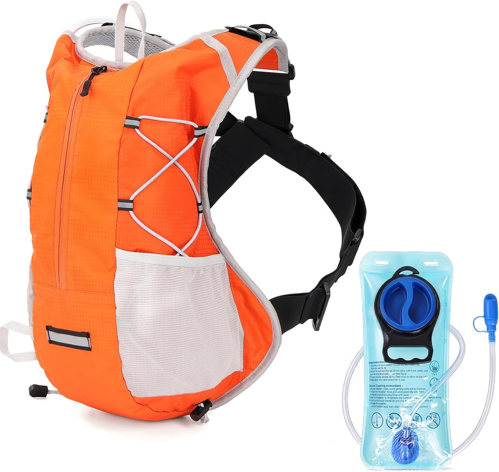 Hydration Backpack with 2L Bladder Water Pack for Hiking Cycling Running