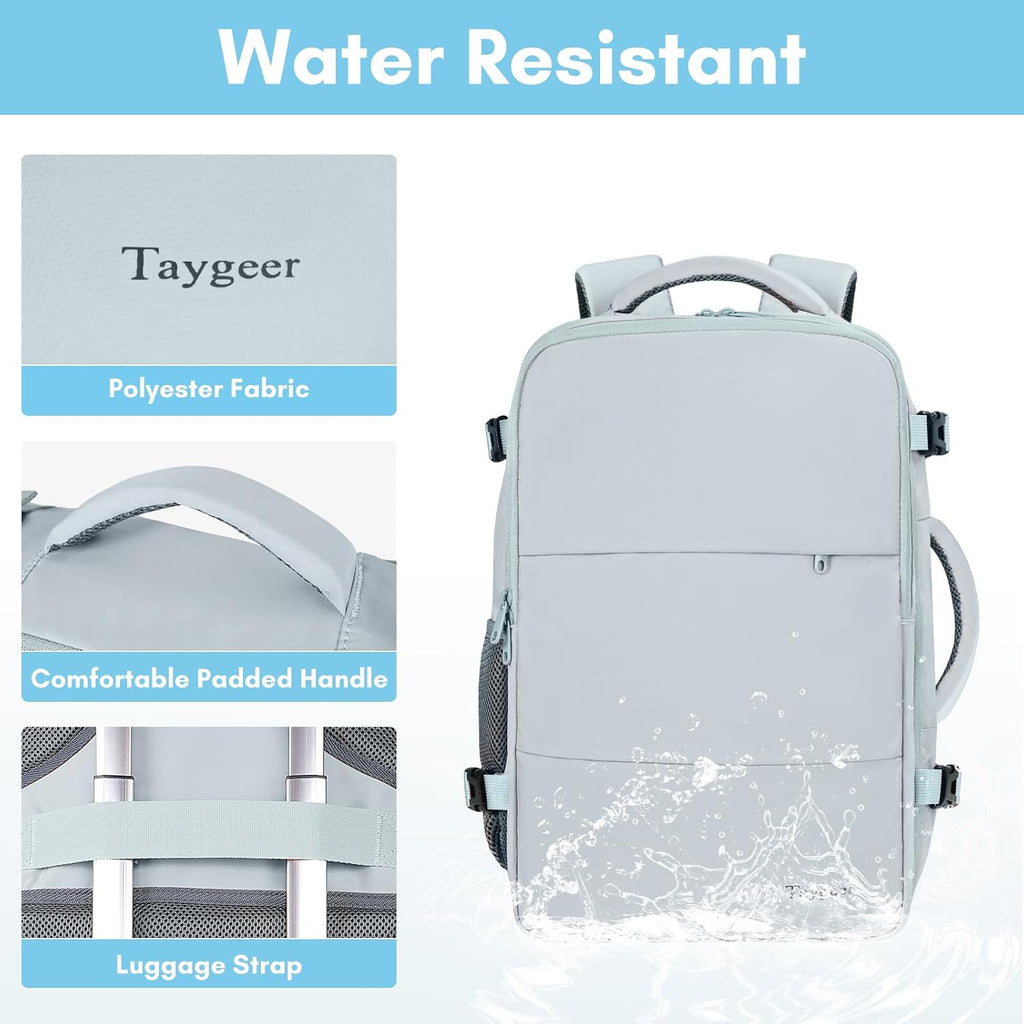 Taygeer Carry On Backpack, 40l Travel Backpack for Women Airline Approved