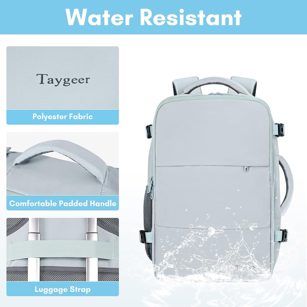 Taygeer Carry On Backpack, 40l Travel Backpack for Women Airline Approved