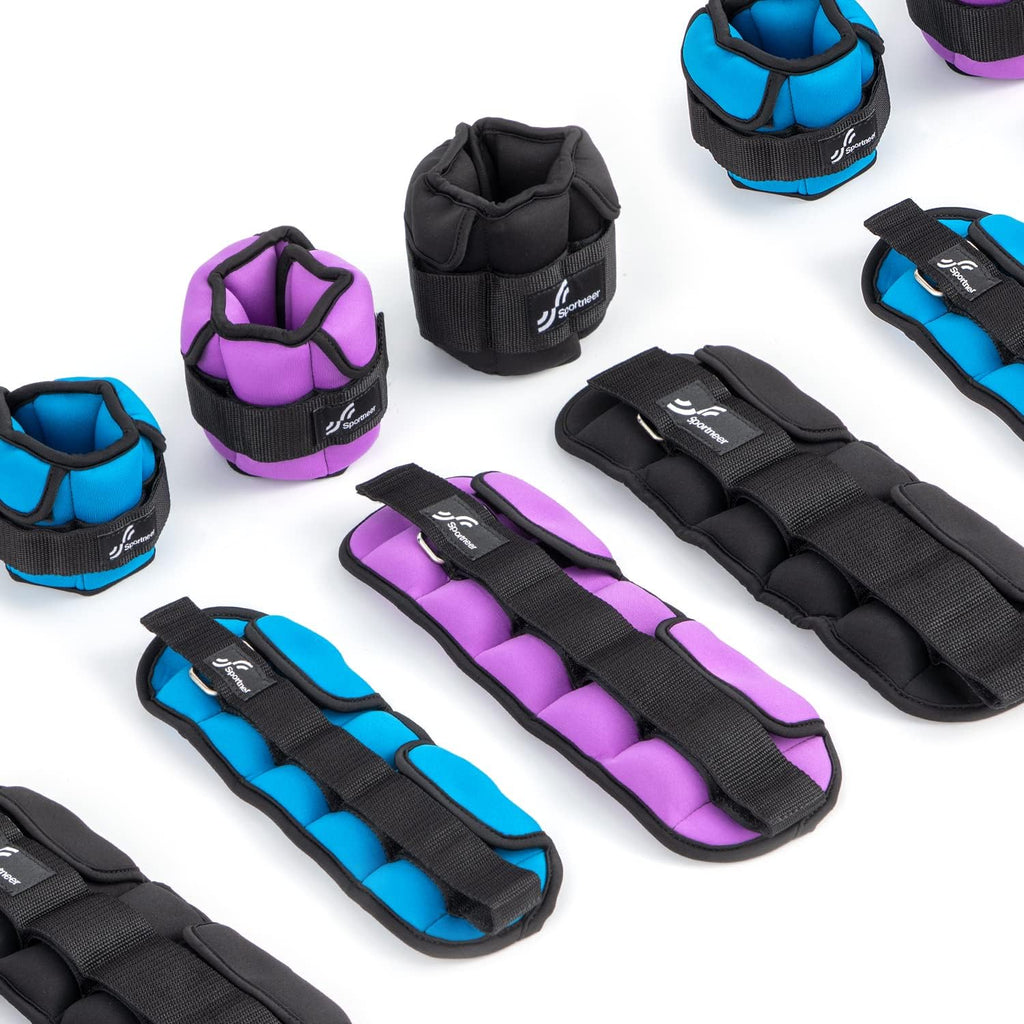 Sportneer Adjustable Ankle Weights with Removable Weights, Easy to Adjust