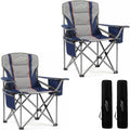 FAIR WIND 2-Pack Padded Oversized Camping Chair Heavy Duty for Adults