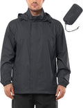 Outdoor Ventures Men's Rain Jacket Waterproof Lightweight Packable Raincoat