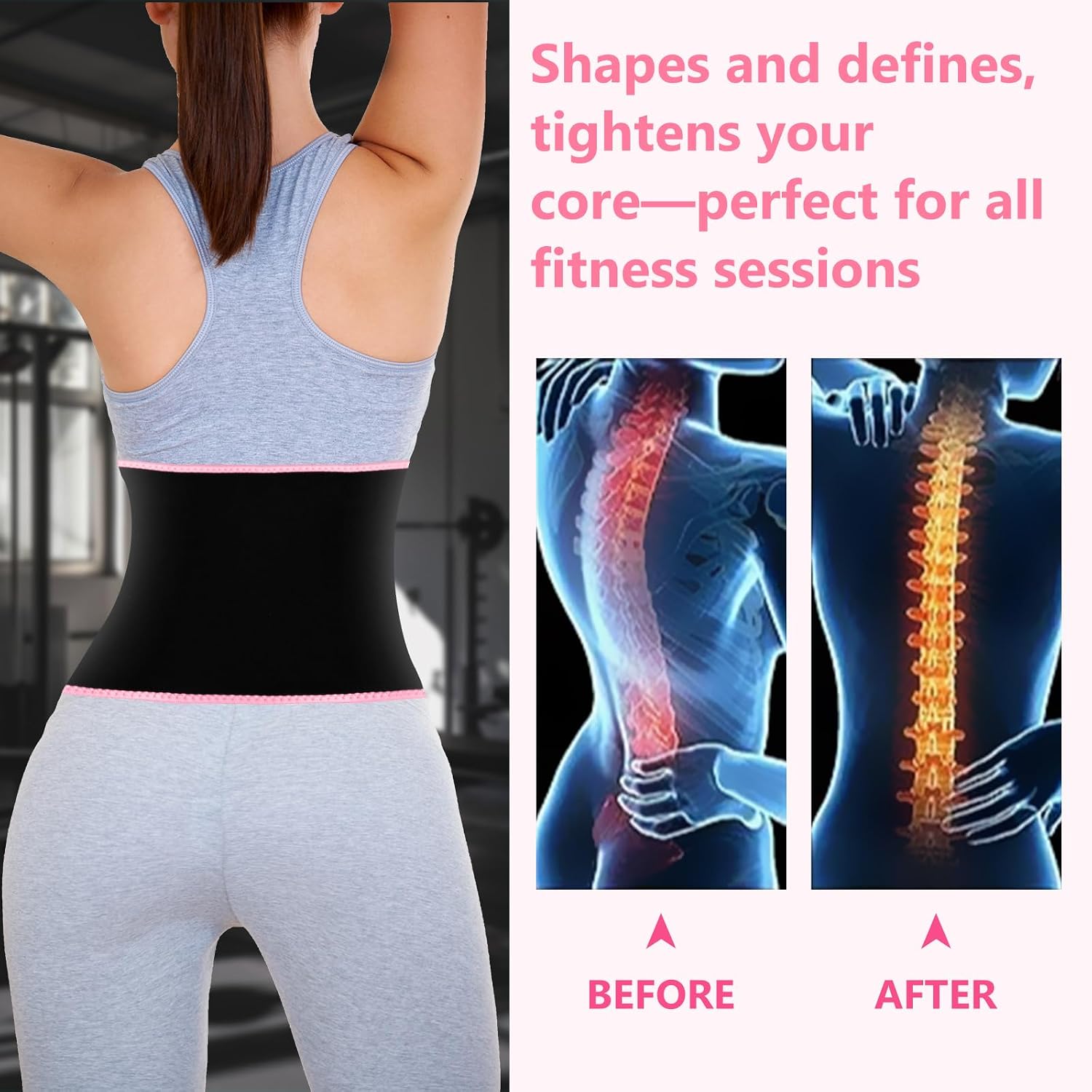 MORECOO Waist Trainer for Women Sweat Band Trimmer Exercise Belt