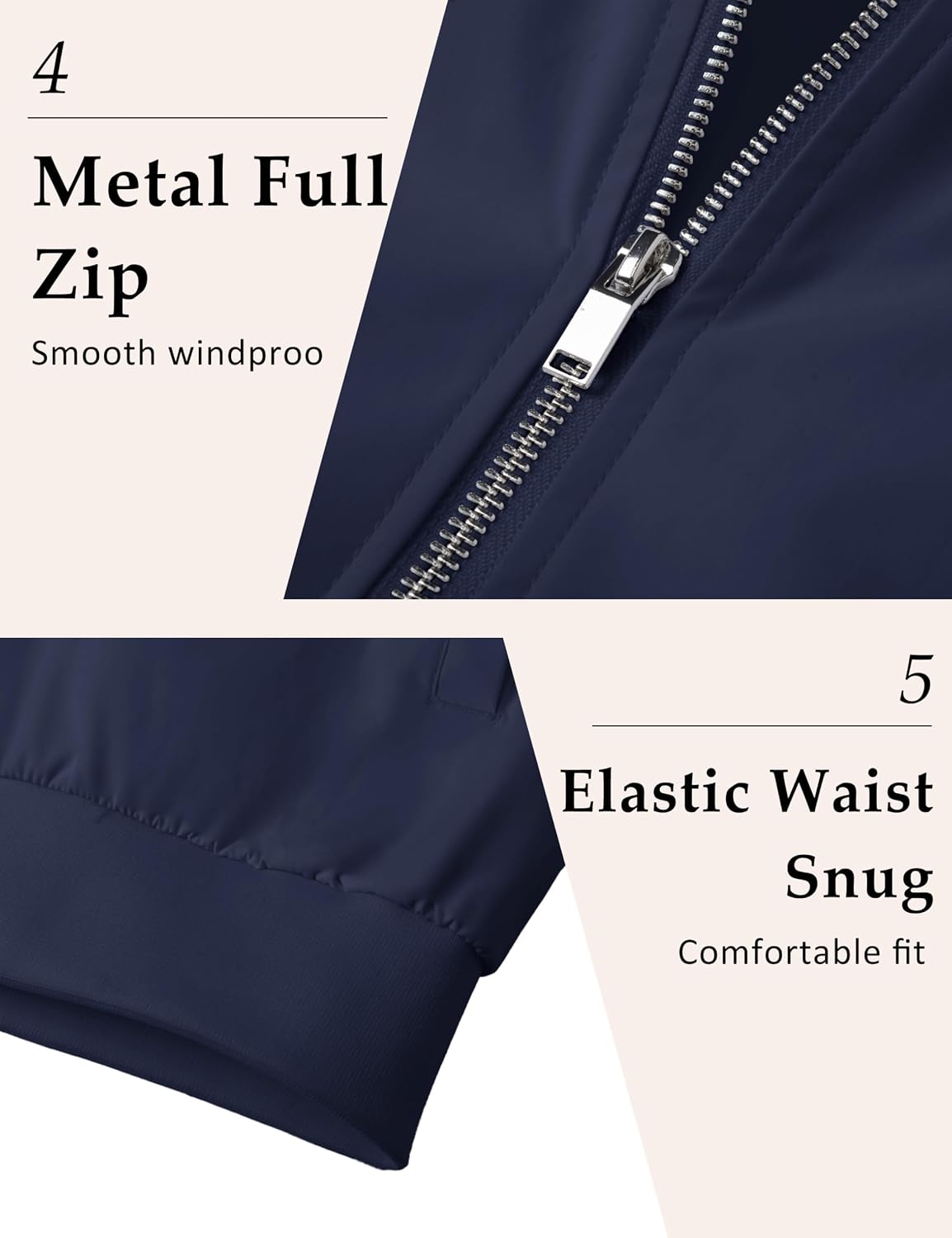MAGCOMSEN Men's Bomber Jacket Lightweight Windbreaker Spring Fall Jacket