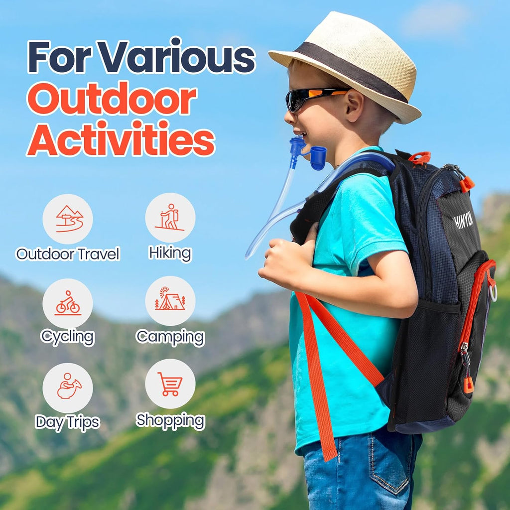 Shinylin 2 Pcs Kids Hydration Hiking Backpack