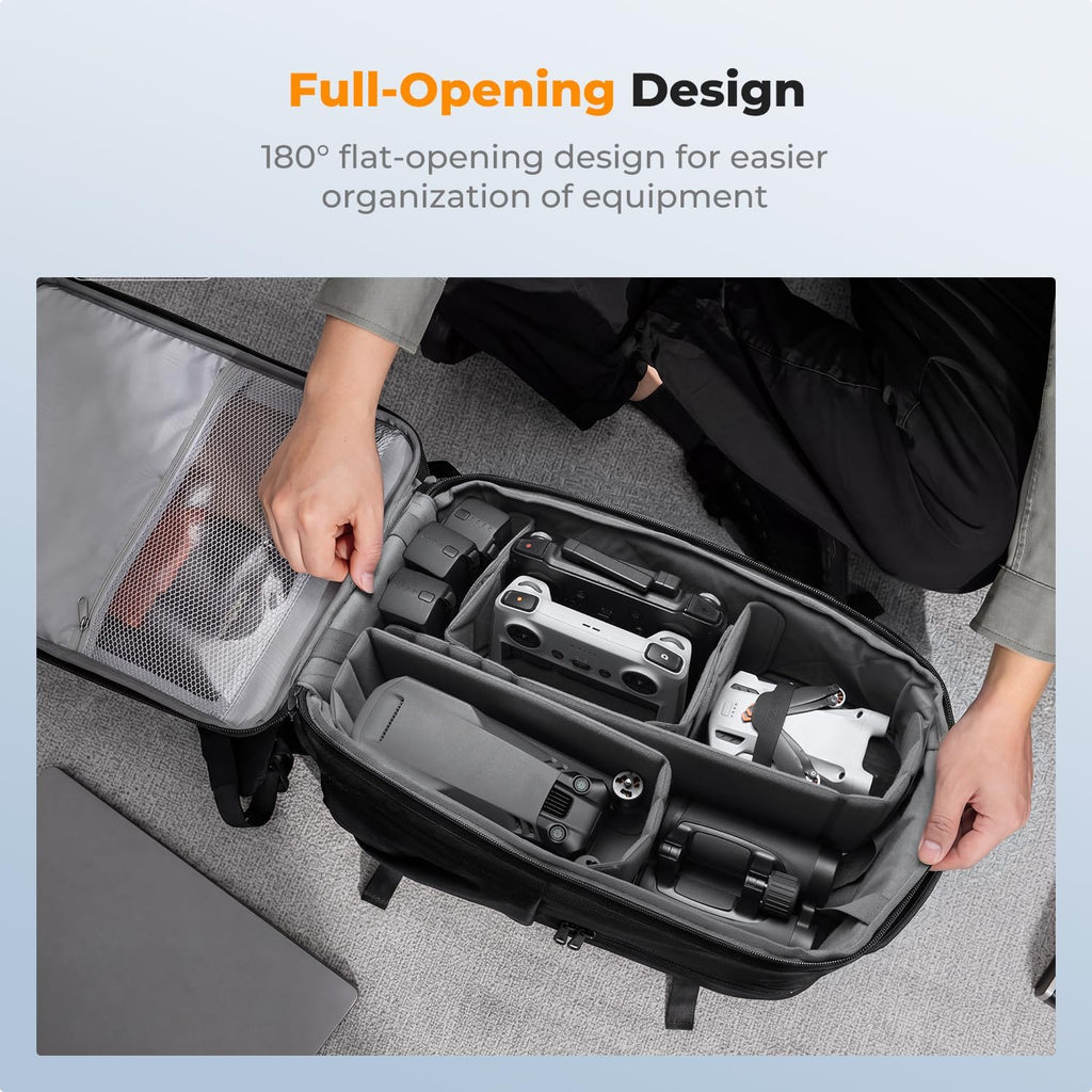 K&F CONCEPT Camera Backpack Bag, Drone Backpack with Pre-Scored Foam