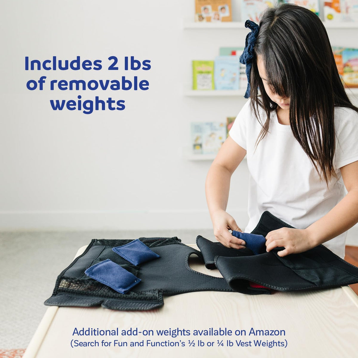 Fun and Function - Red Weighted Compression Vest for Kids & Adults - Calming Sensory Compression Vest for Kids - Weighted Vest for Sensory Needs - Toddlers, Kids, Teens & Adults Sizing