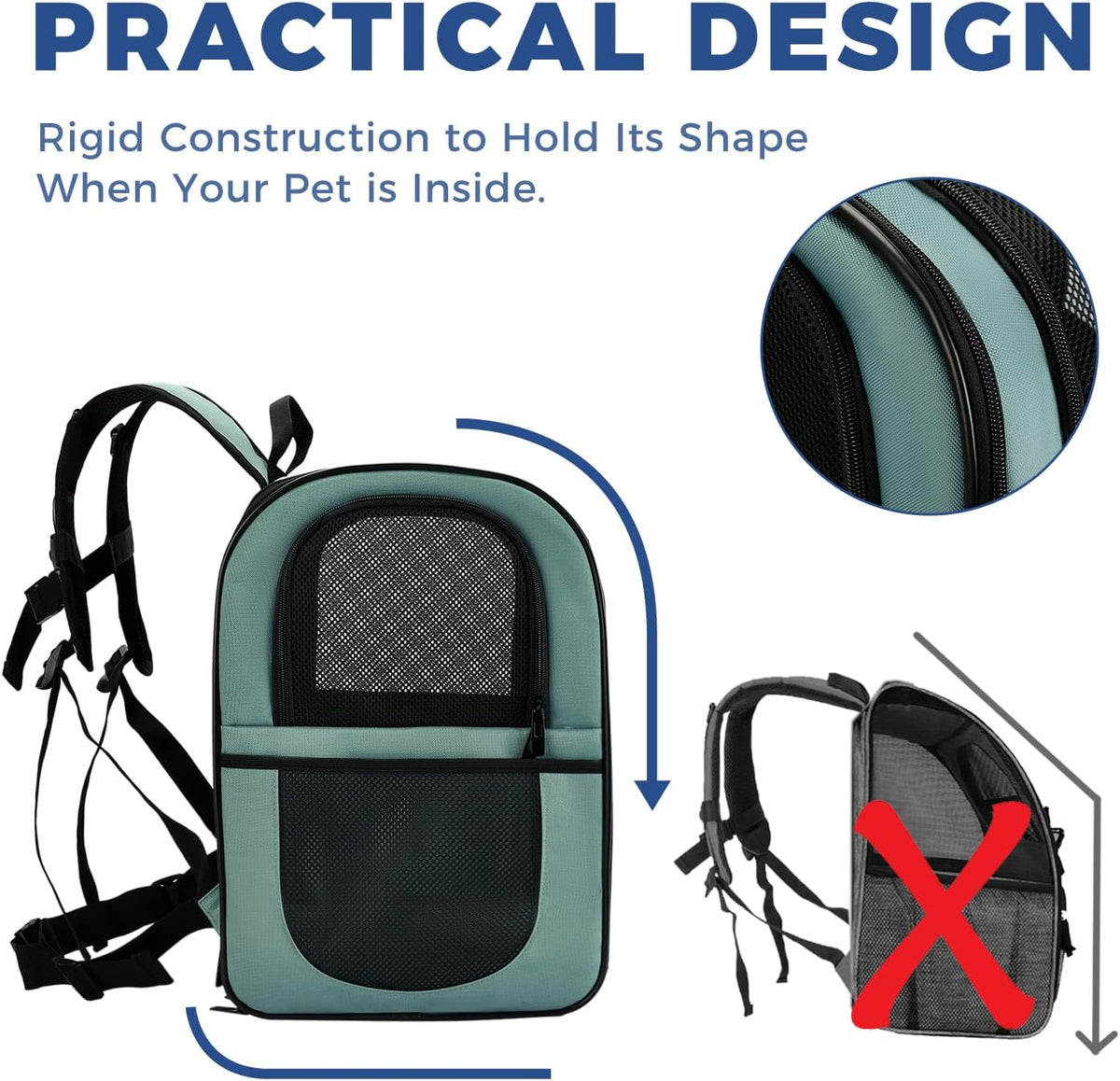Apollo Walker Cat Carrier Backpack for Small Dogs and Cats Up to 18 lb