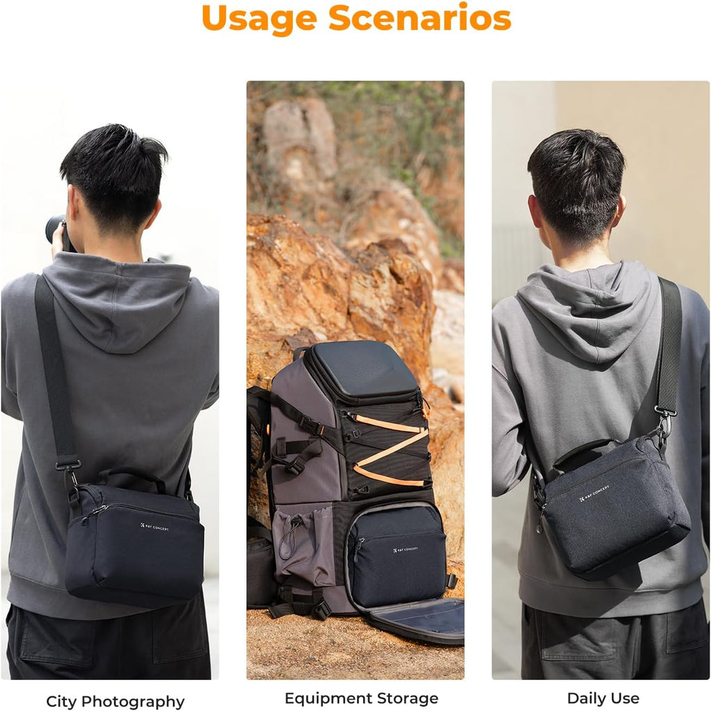K&F CONCEPT Camera Sling Bag Small Crossbody Case