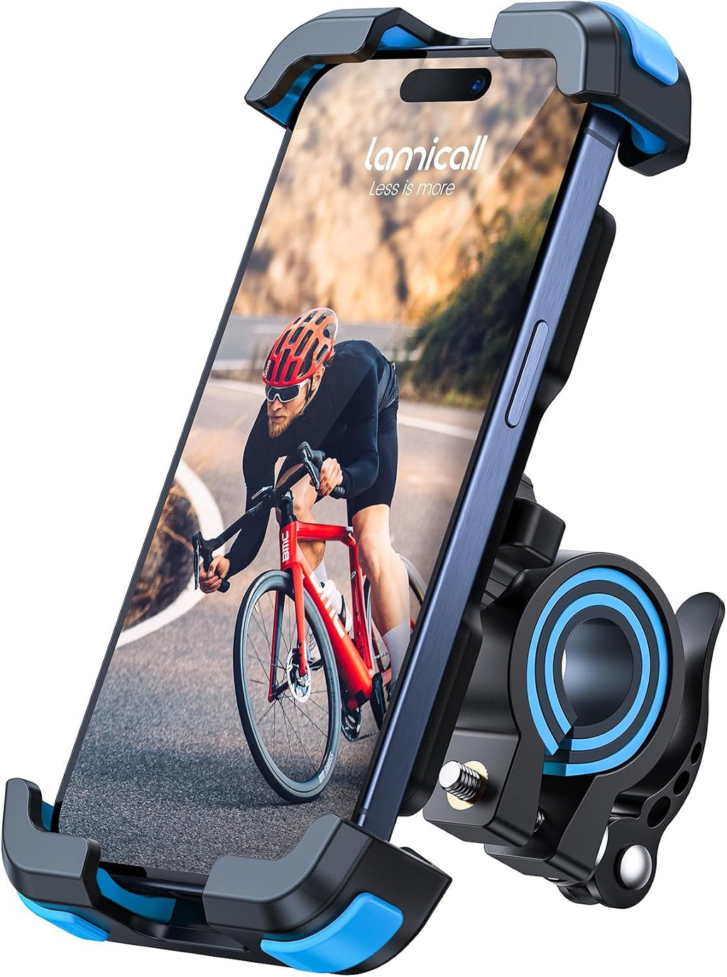 Bike Phone Mount Holder - Motorcycle Adjustable Clamp for 4.7-6.8" iPhone