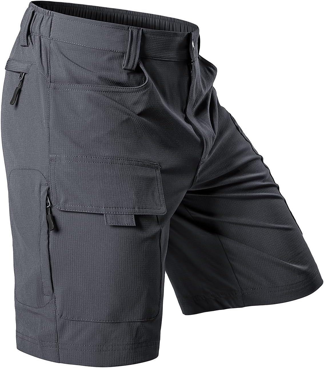 Hiauspor Men's Hiking Cargo Shorts: Quick Dry Lightweight with 6 Pockets