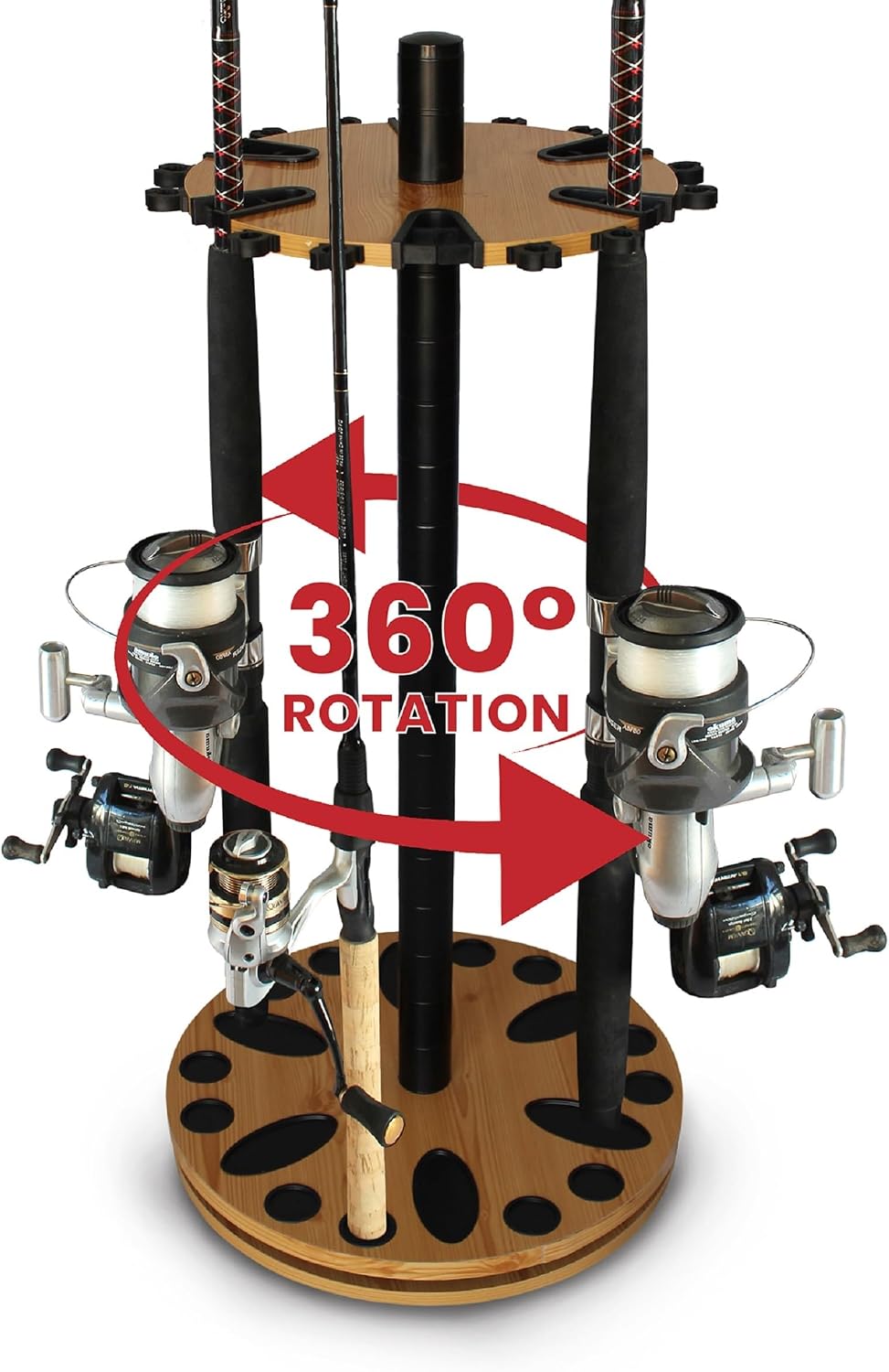 Rush Creek Creations 24 Rod Fishing Pole Holder, Tackle Box, Fishing Tackle
