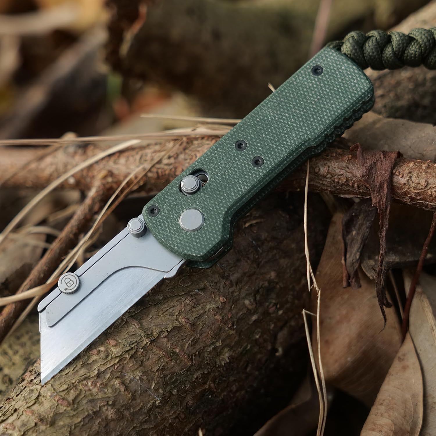 OKNIFE Otacle U1 Folding Utility Knife with Quick Change Blade & Rail Lock