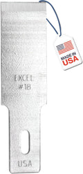 Excel Blades #18 100-Pack Wood Chisel Blades, 1/2-Inch Carbon Steel, USA